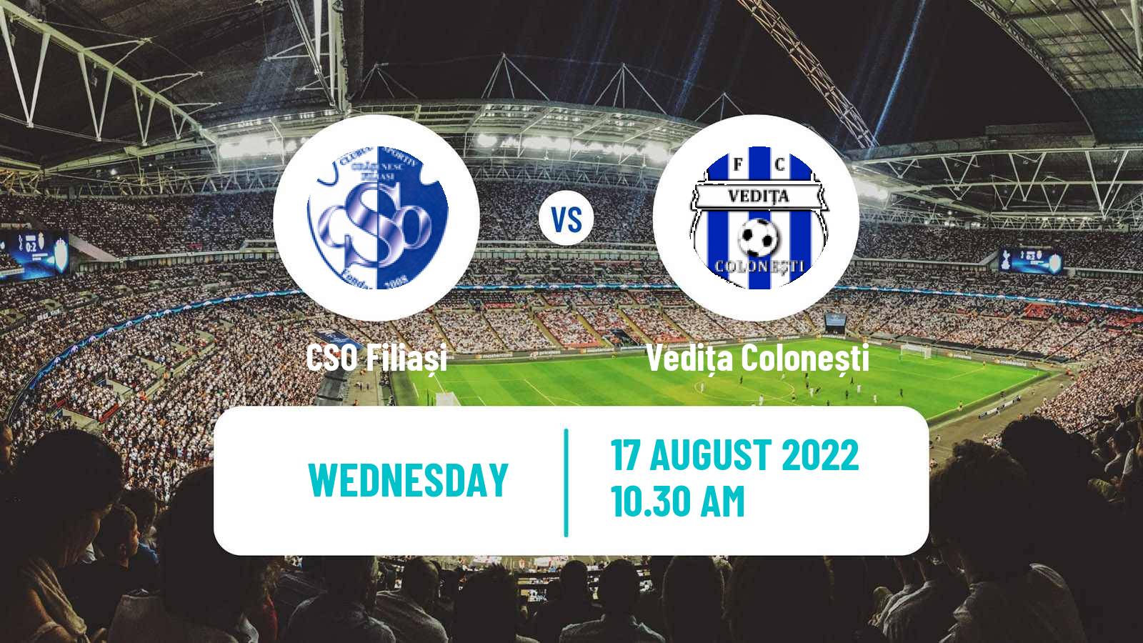 Soccer Romanian Cup Filiași - Vedița Colonești