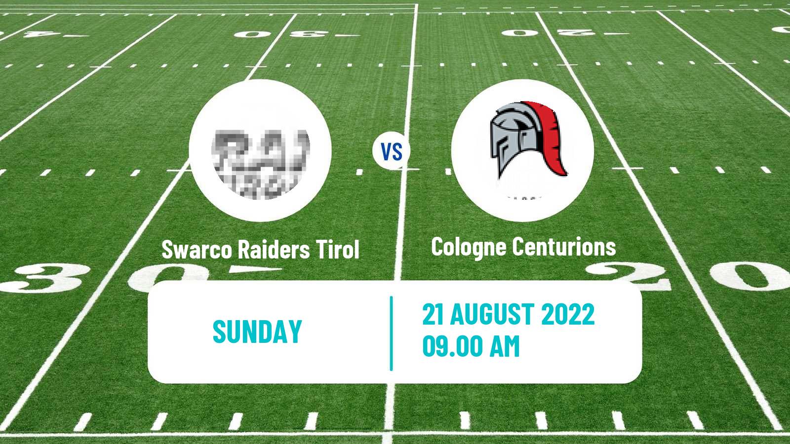 American football European League of American Football Swarco Raiders Tirol - Cologne Centurions