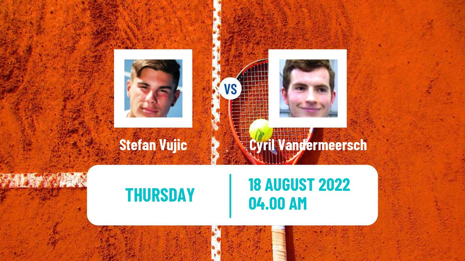 Tennis ITF Tournaments Stefan Vujic - Cyril Vandermeersch