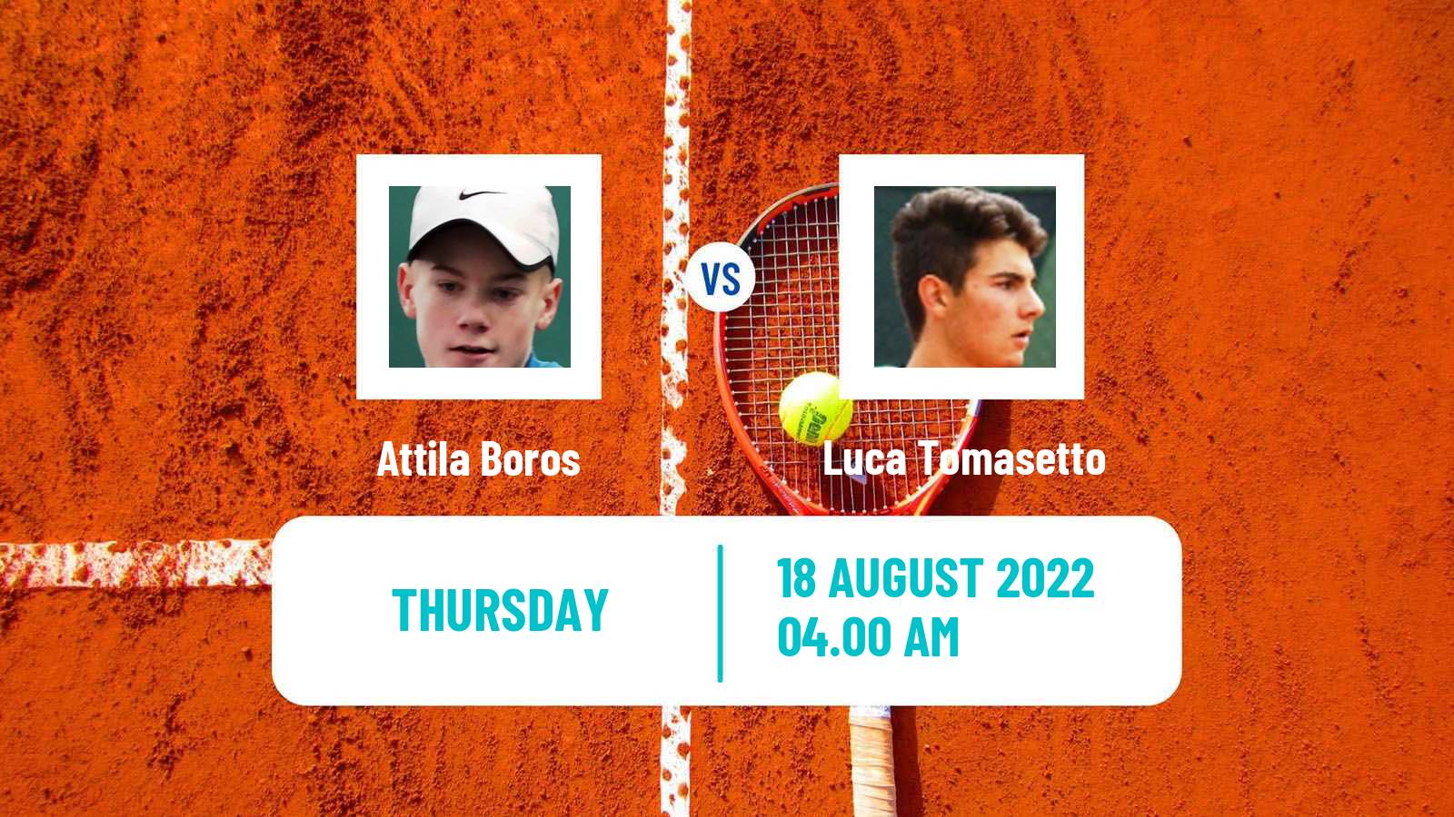 Tennis ITF Tournaments Attila Boros - Luca Tomasetto