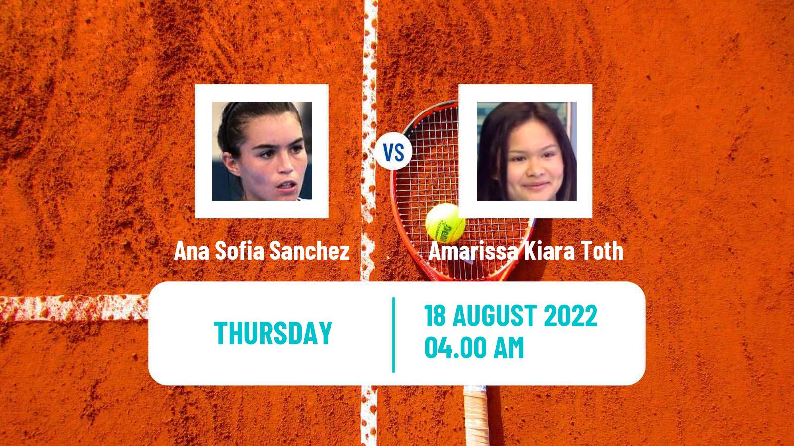 Tennis ITF Tournaments Ana Sofia Sanchez - Amarissa Kiara Toth