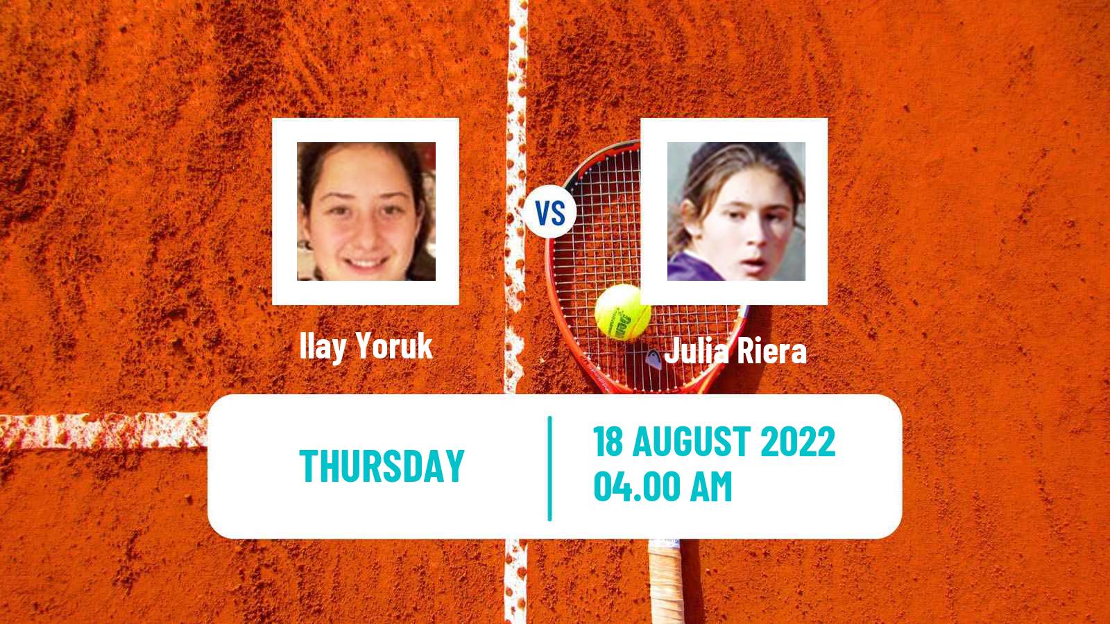 Tennis ITF Tournaments Ilay Yoruk - Julia Riera