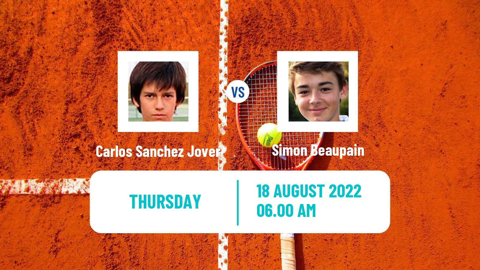 Tennis ITF Tournaments Carlos Sanchez Jover - Simon Beaupain