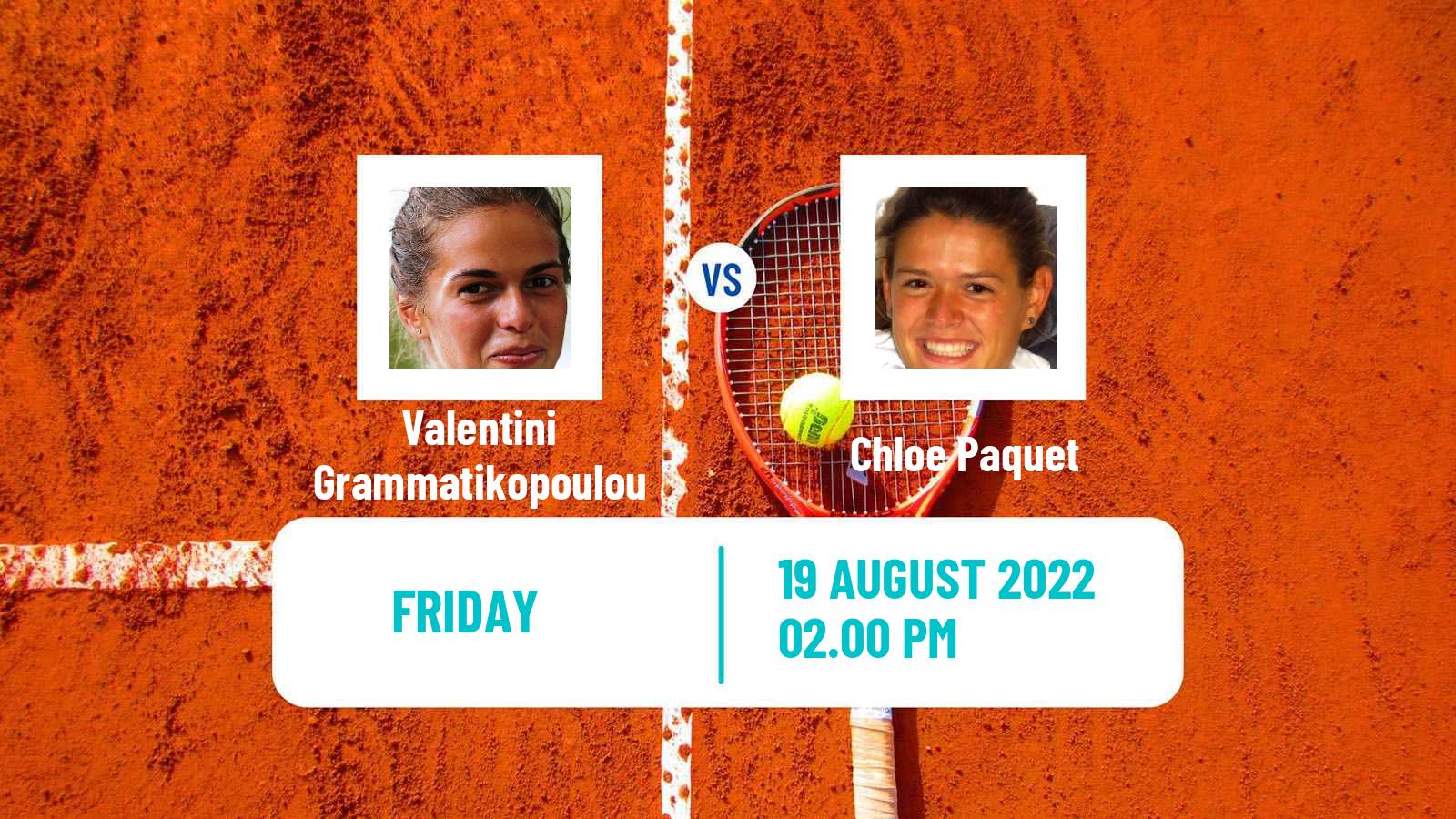 Tennis ATP Challenger Valentini Grammatikopoulou - Chloe Paquet