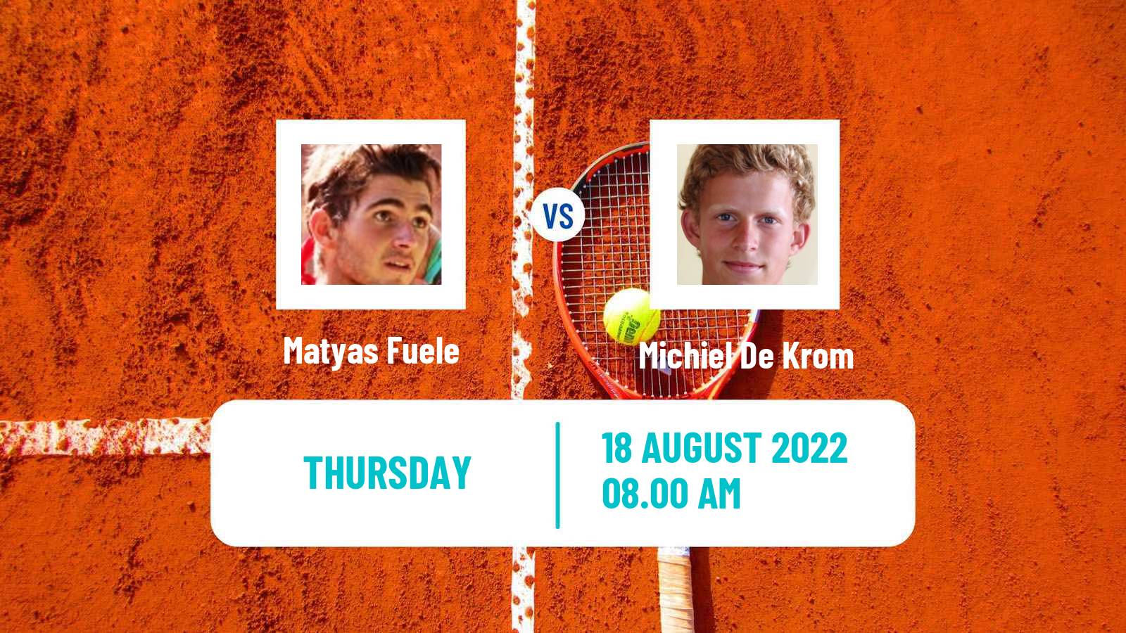 Tennis ITF Tournaments Matyas Fuele - Michiel De Krom