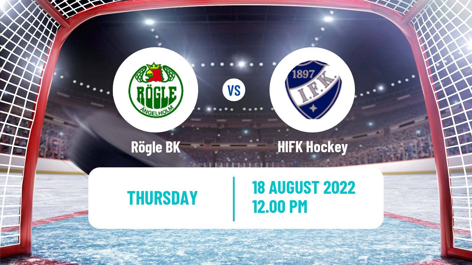 Hockey Club Friendly Ice Hockey Rögle - HIFK