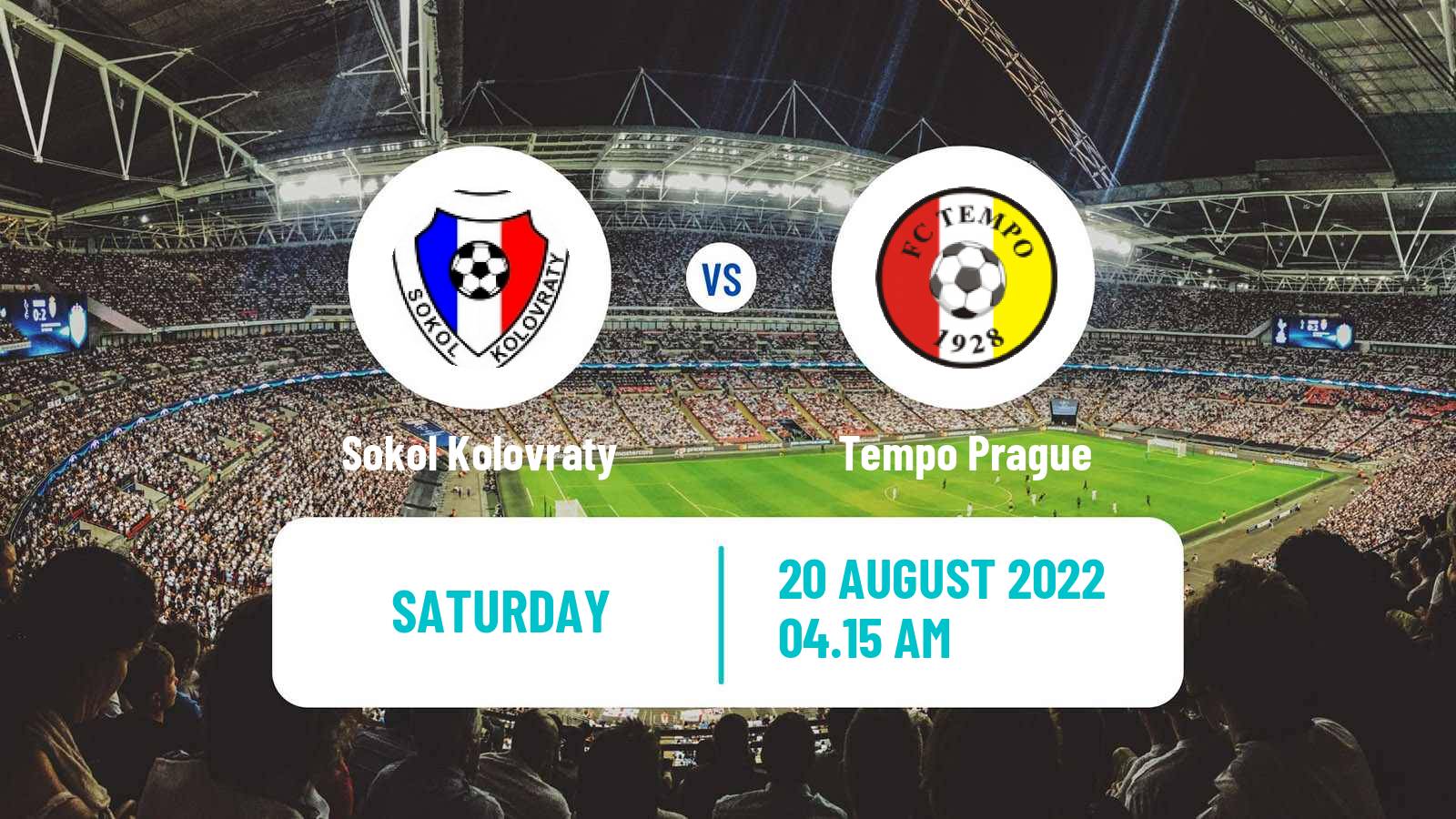 Soccer Czech Prazsky Prebor Sokol Kolovraty - Tempo Prague