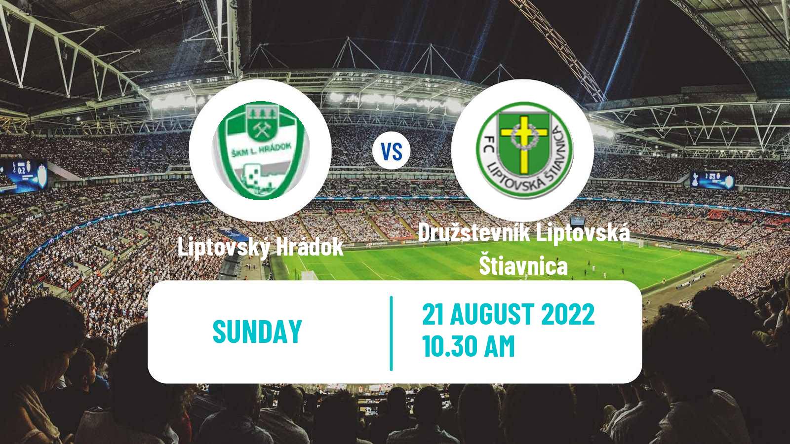 Soccer Slovak 4 Liga Central Liptovský Hrádok - Družstevník Liptovská Štiavnica