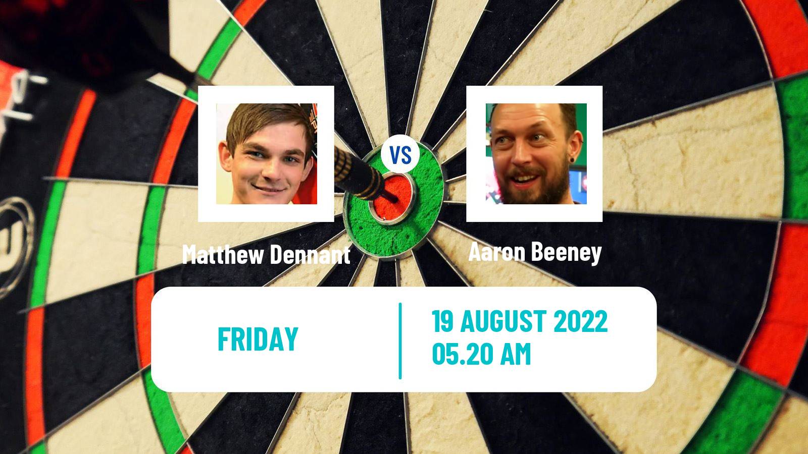 Darts Darts Matthew Dennant - Aaron Beeney