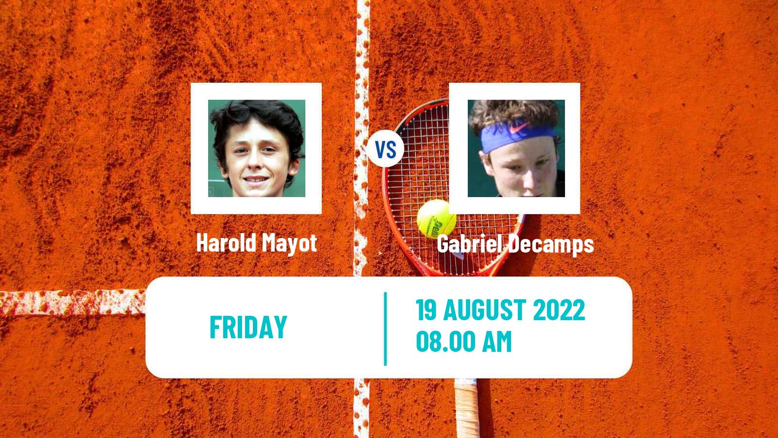 Tennis ATP Challenger Harold Mayot - Gabriel Decamps