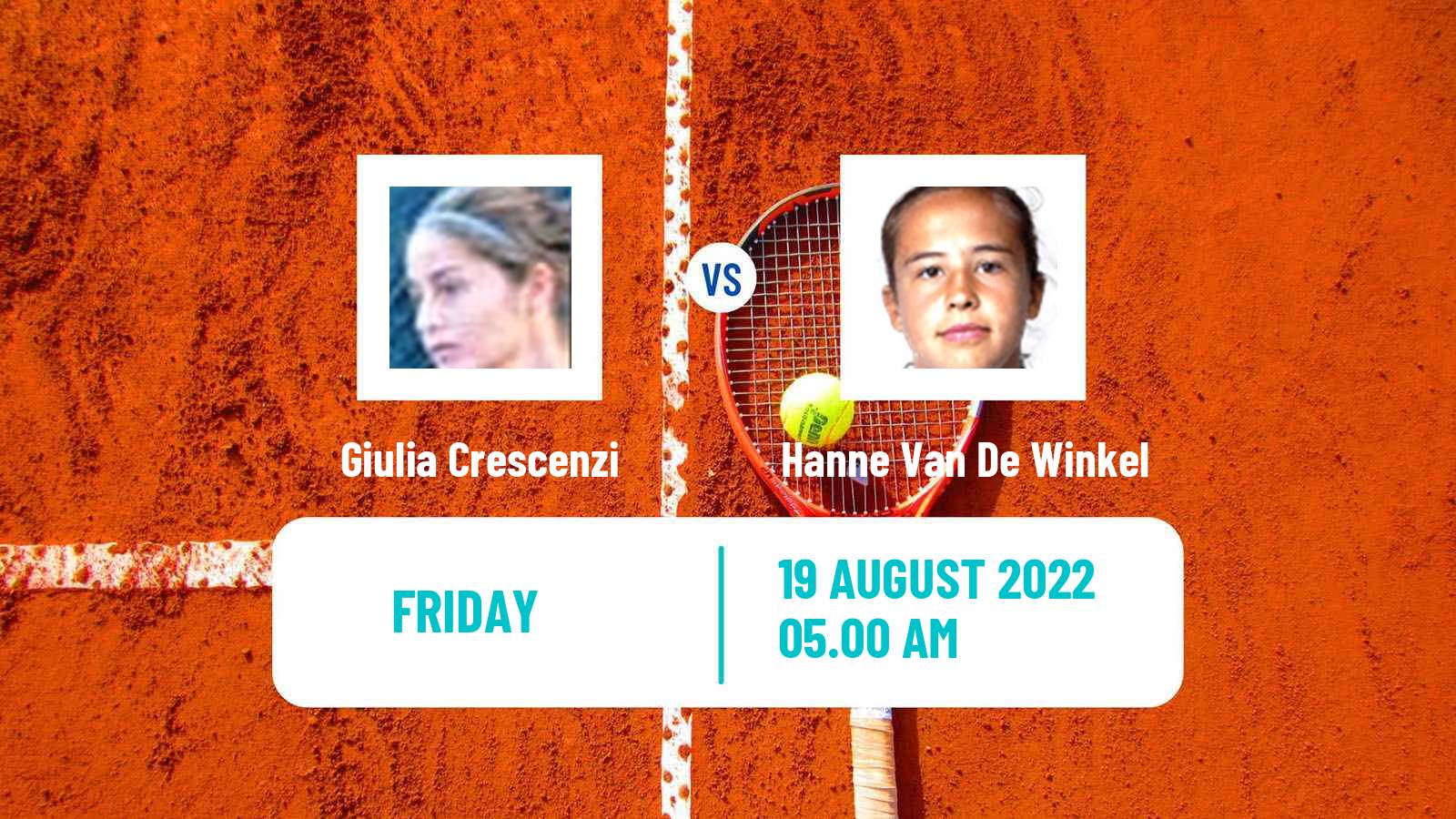 Tennis ITF Tournaments Giulia Crescenzi - Hanne Van De Winkel