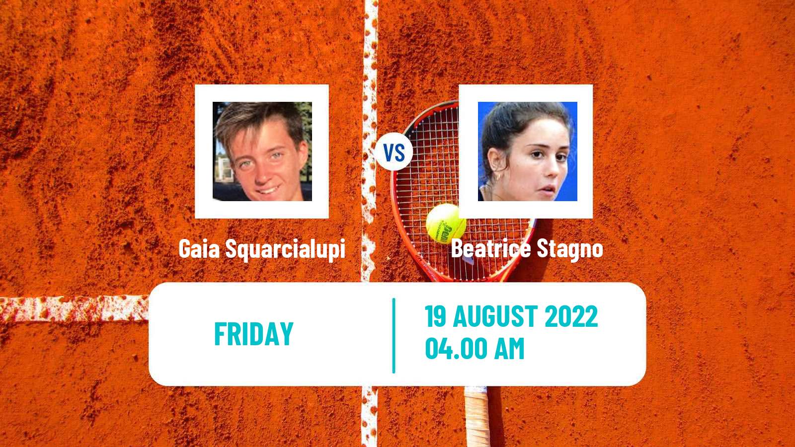 Tennis ITF Tournaments Gaia Squarcialupi - Beatrice Stagno