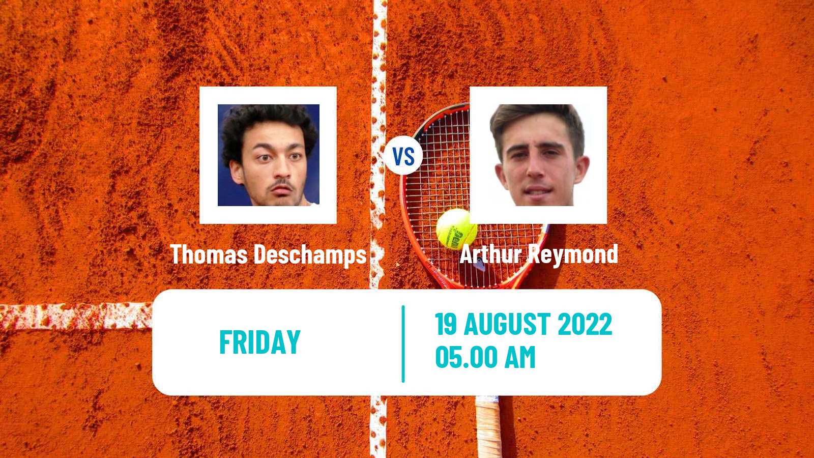 Tennis ITF Tournaments Thomas Deschamps - Arthur Reymond