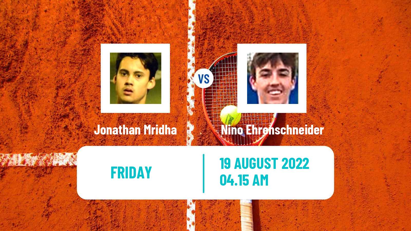 Tennis ITF Tournaments Jonathan Mridha - Nino Ehrenschneider