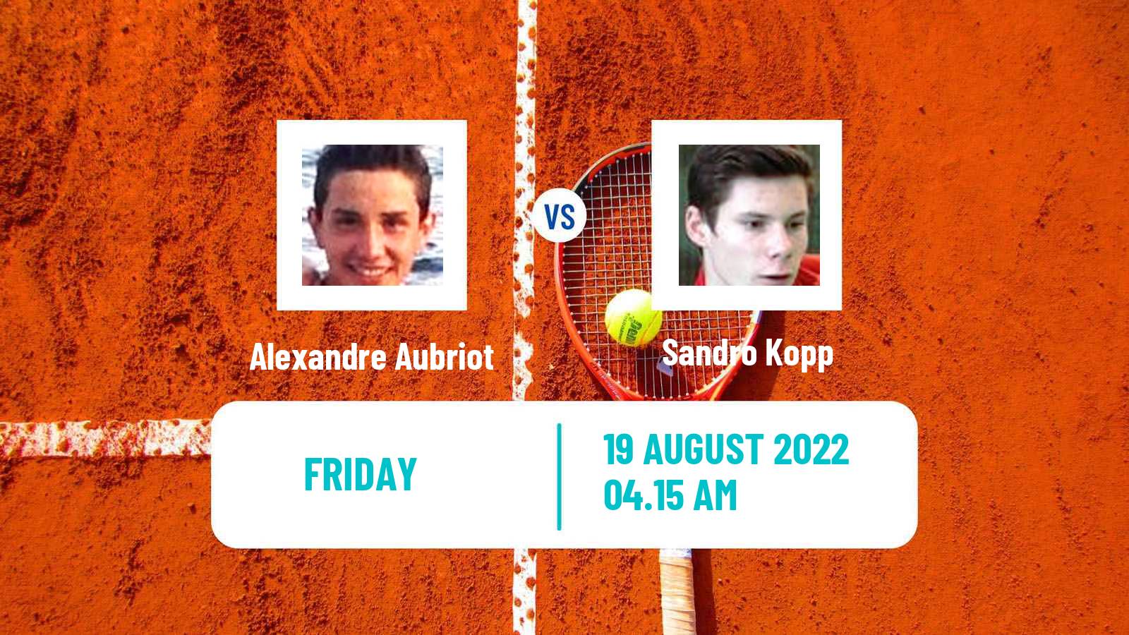 Tennis ITF Tournaments Alexandre Aubriot - Sandro Kopp