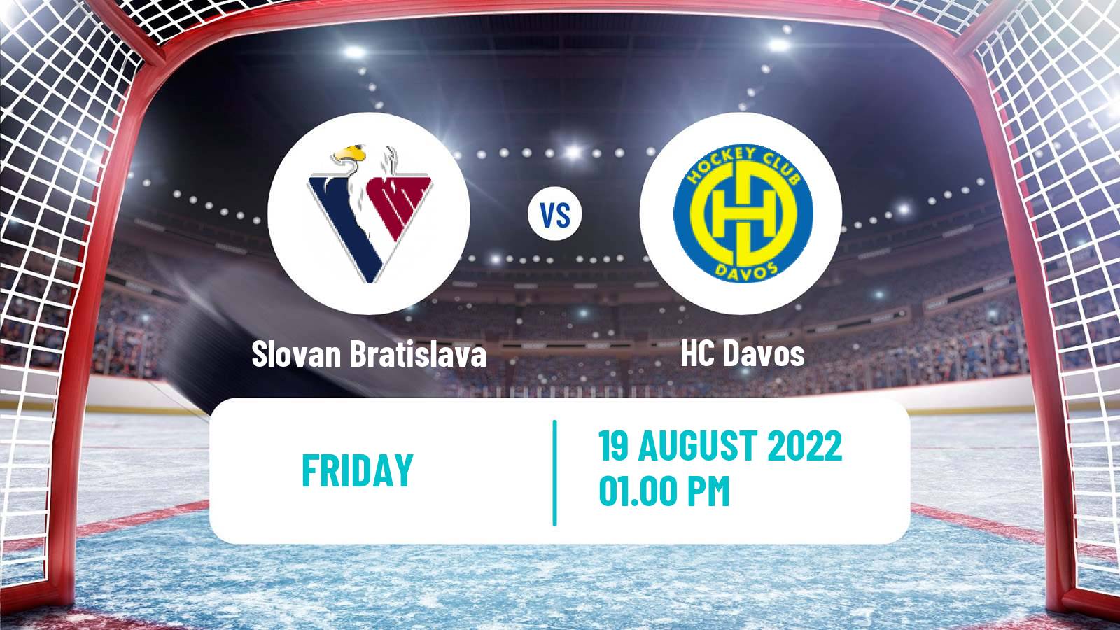 Hockey Club Friendly Ice Hockey Slovan Bratislava - Davos