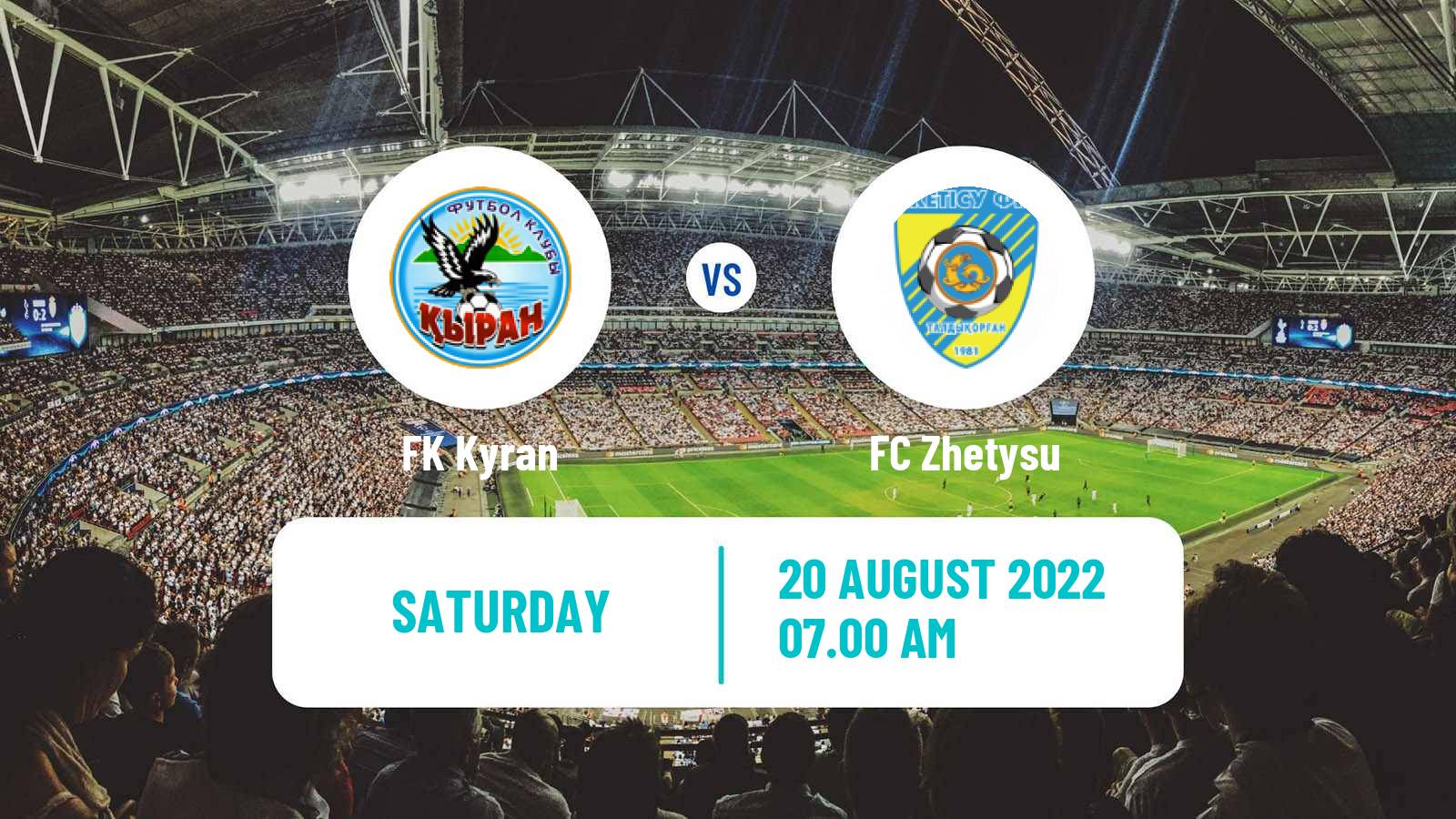 Soccer Kazakh First Division Kyran - Zhetysu