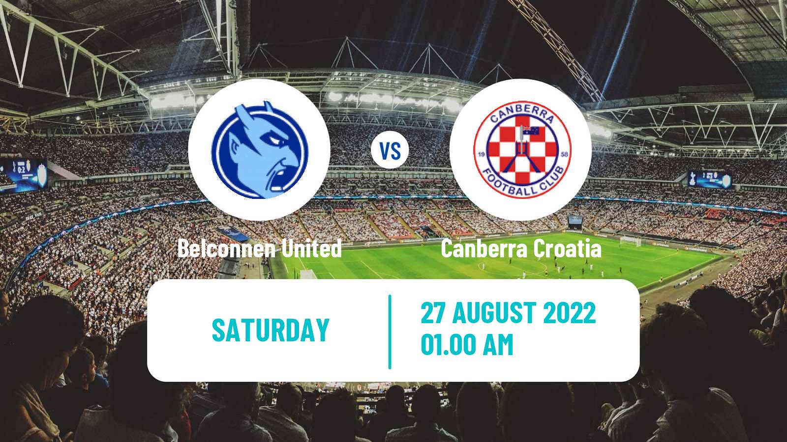 Soccer Australian NPL ACT Belconnen United - Canberra Croatia