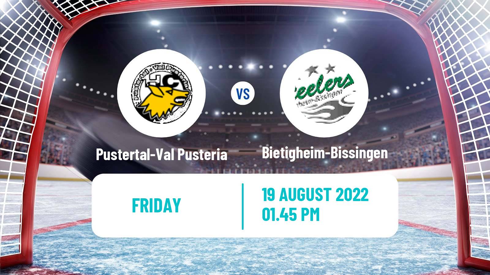 Hockey Club Friendly Ice Hockey Pustertal-Val Pusteria - Bietigheim-Bissingen