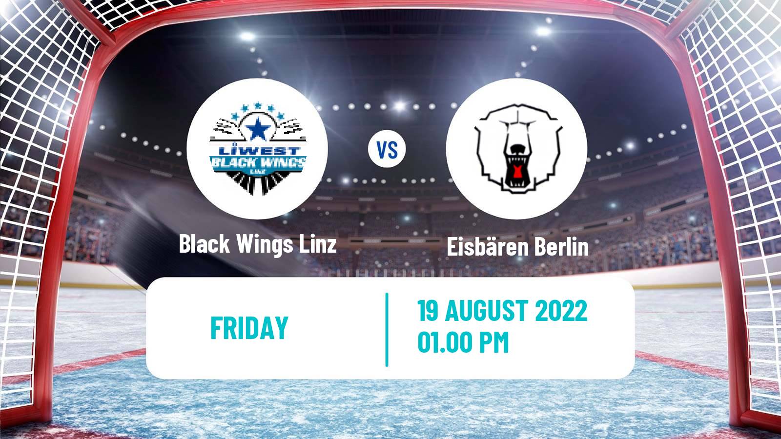 Hockey Club Friendly Ice Hockey Black Wings Linz - Eisbären Berlin