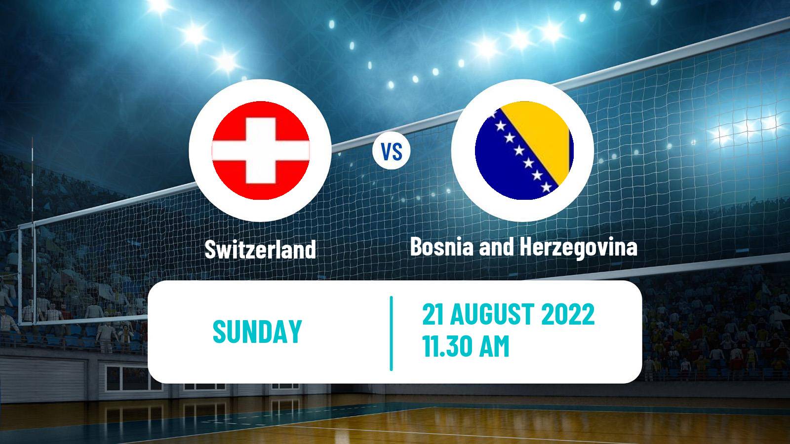 Volleyball European Championships Volleyball Switzerland - Bosnia and Herzegovina