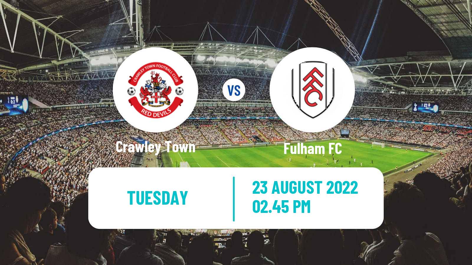 Soccer English League Cup Crawley Town - Fulham