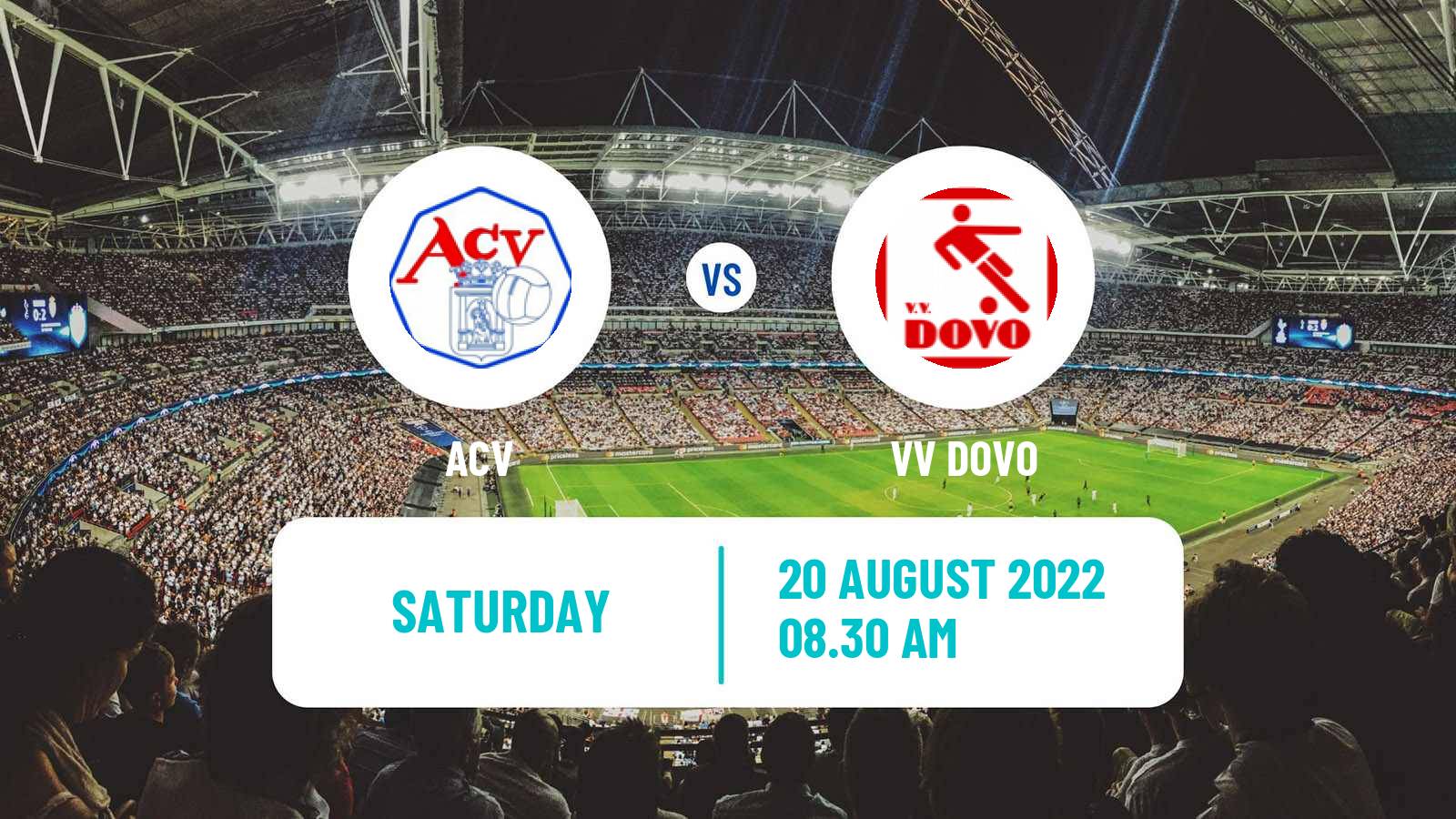 Soccer Dutch Derde Divisie ACV - VV DOVO