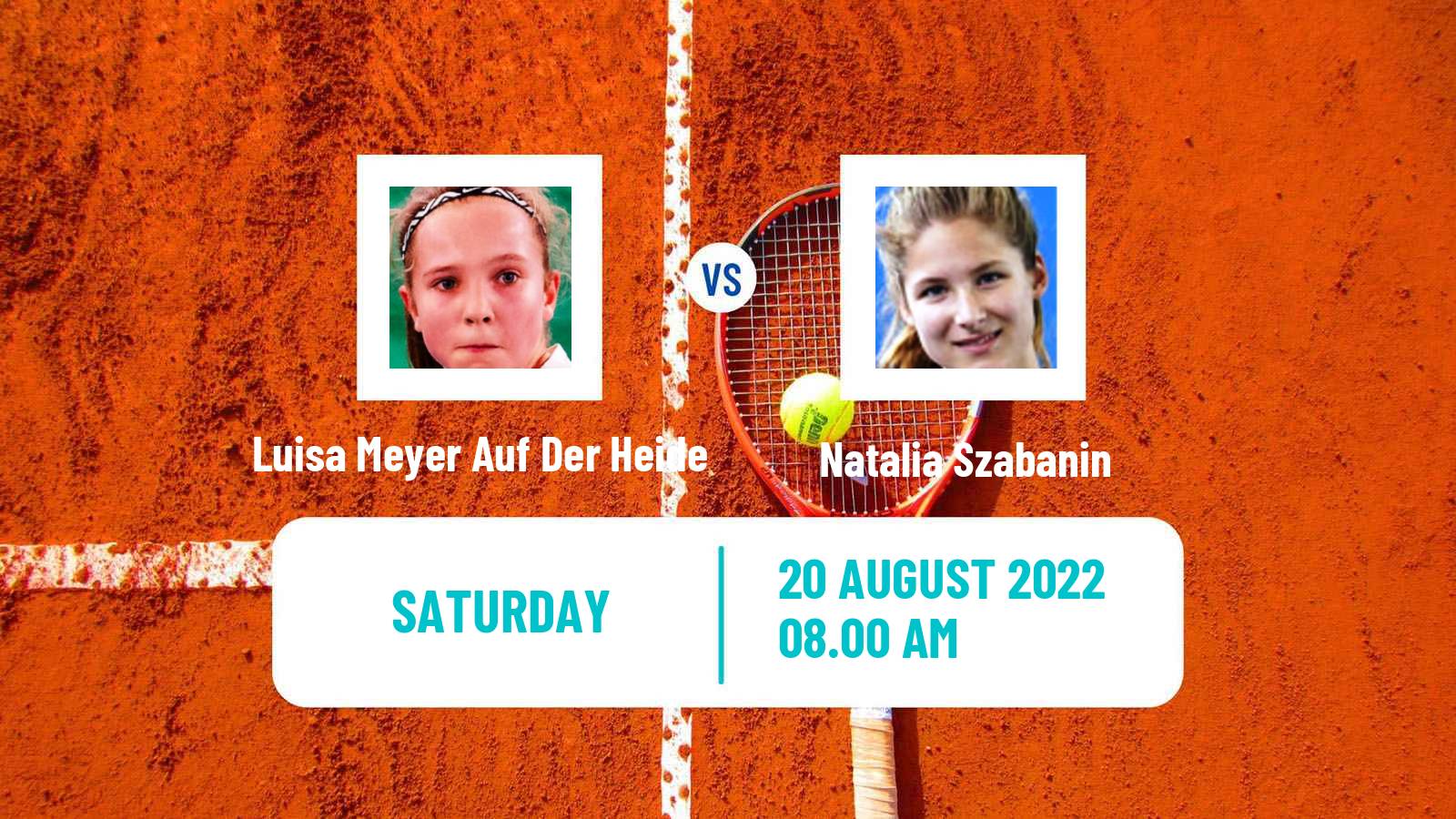 Tennis ITF Tournaments Luisa Meyer Auf Der Heide - Natalia Szabanin