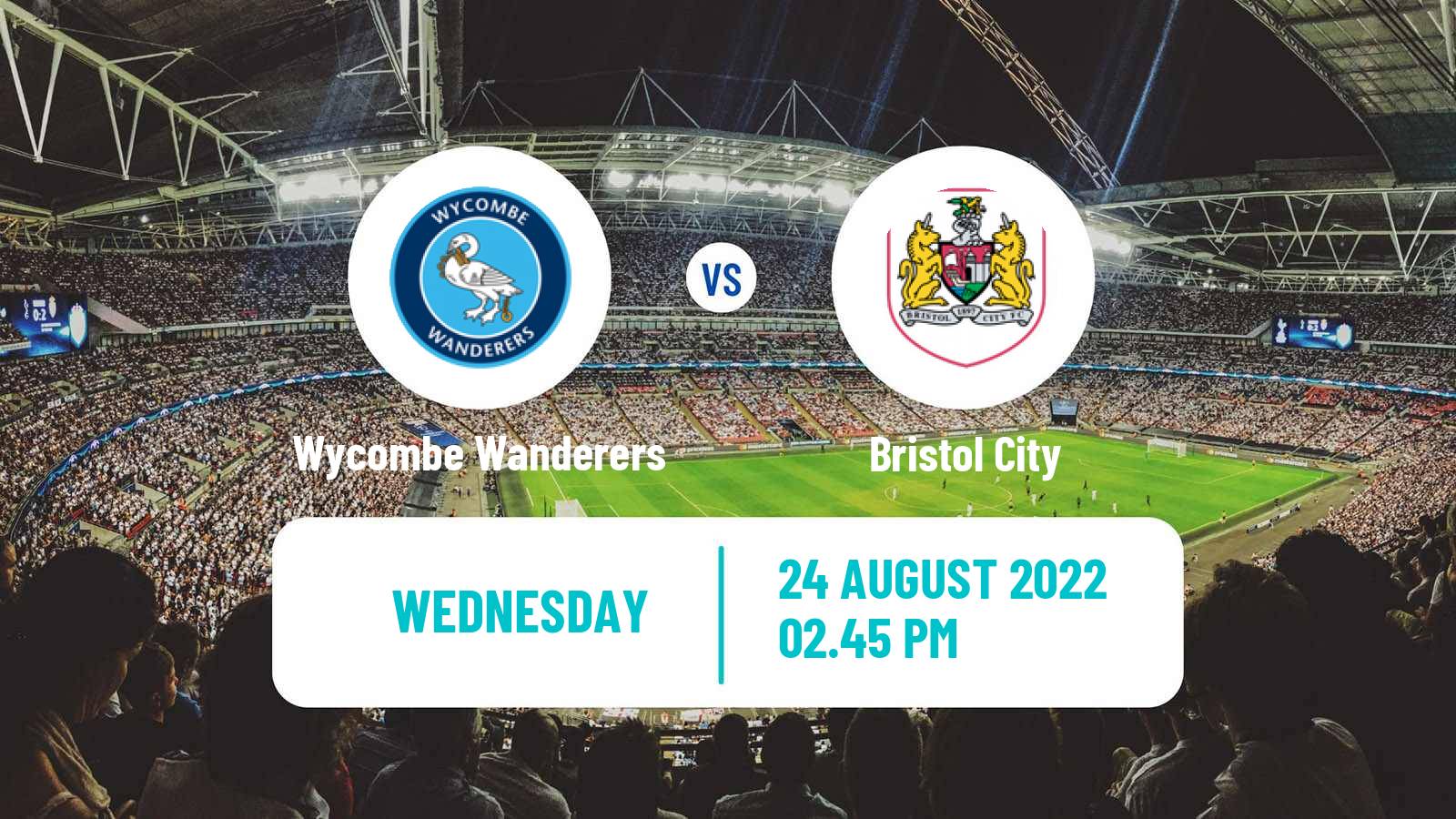 Soccer English League Cup Wycombe Wanderers - Bristol City