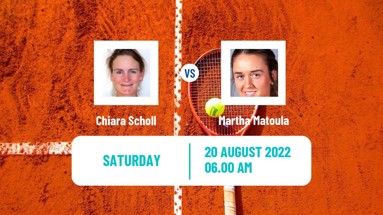 Tennis ITF Tournaments Chiara Scholl - Martha Matoula