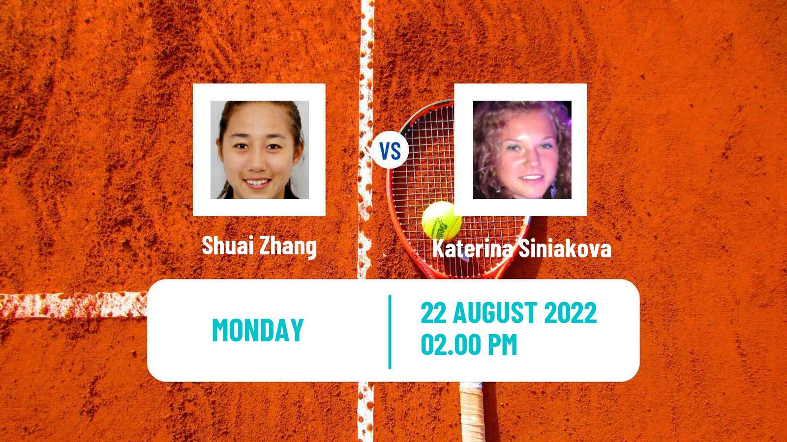 Tennis WTA Cleveland Shuai Zhang - Katerina Siniakova