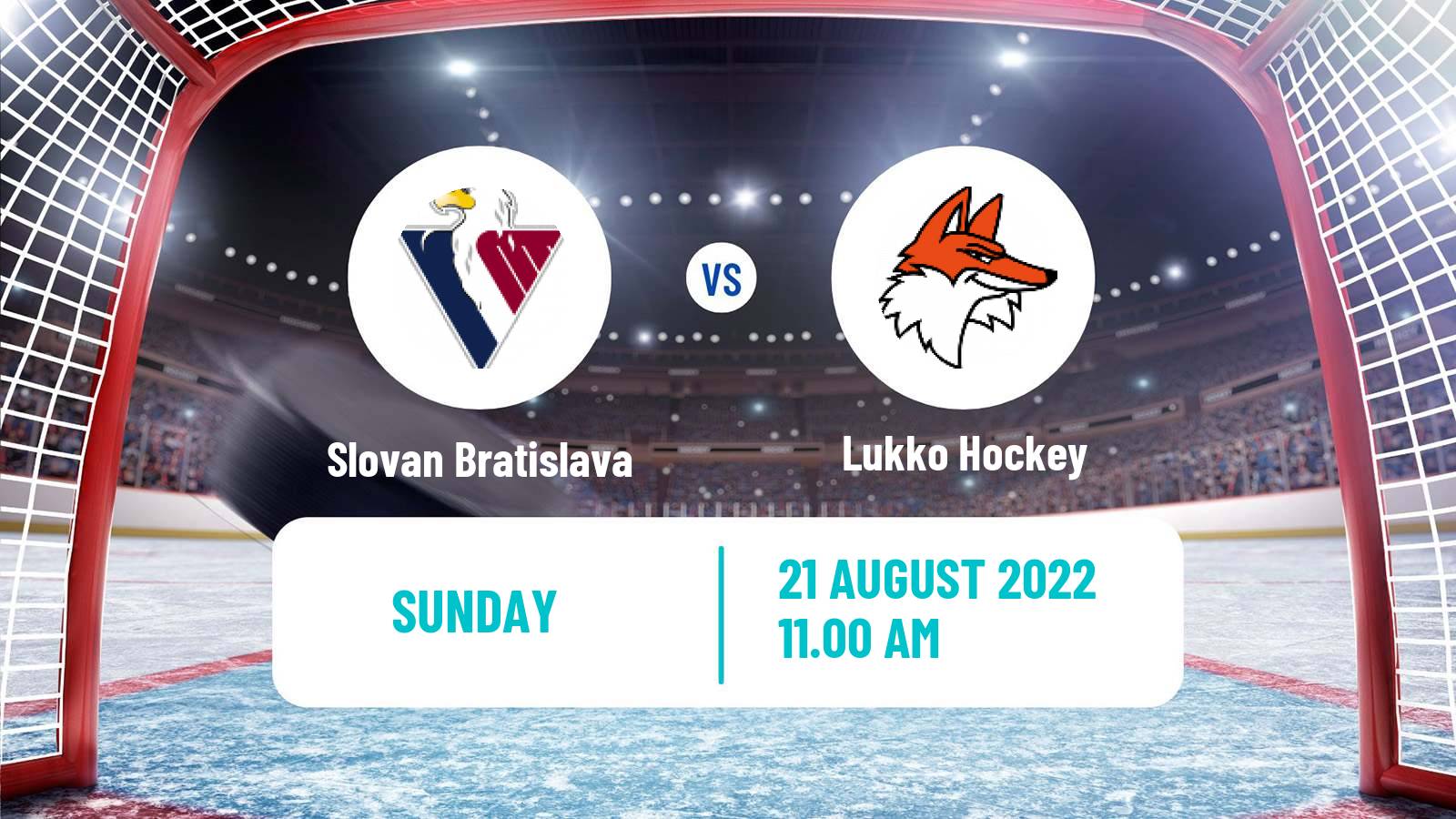 Hockey Club Friendly Ice Hockey Slovan Bratislava - Lukko