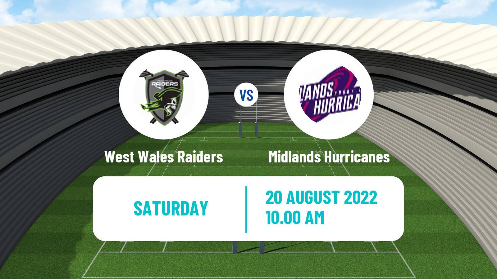 Rugby league English League 1 Rugby League West Wales Raiders - Midlands Hurricanes