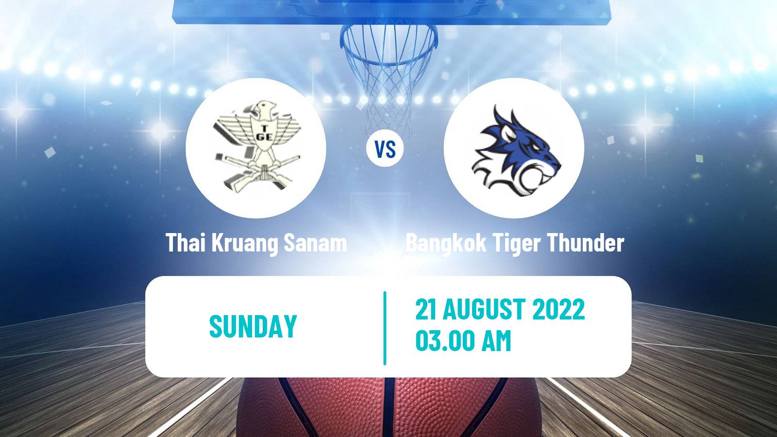 Basketball Thai TBL Thai Kruang Sanam - Bangkok Tiger Thunder