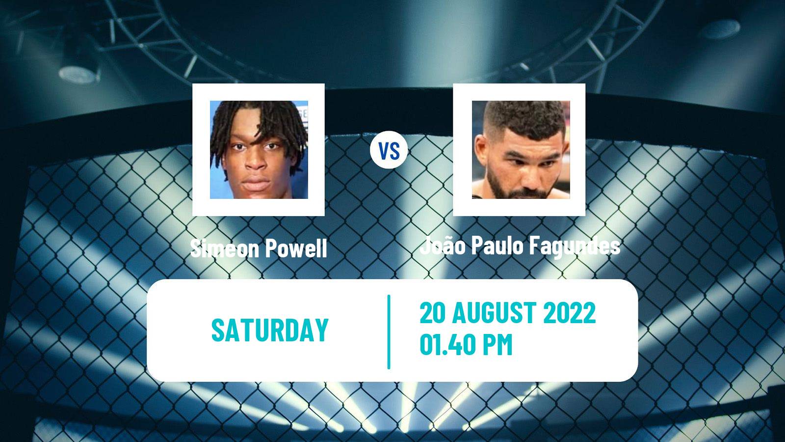 MMA MMA Simeon Powell - João Paulo Fagundes