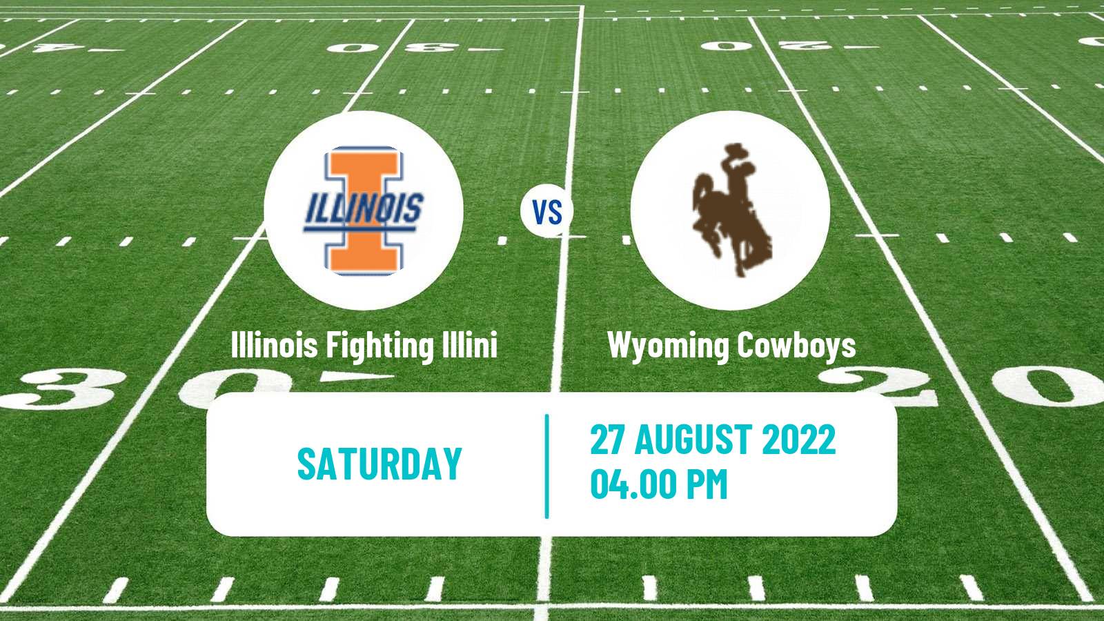 American football NCAA College Football Illinois Fighting Illini - Wyoming Cowboys