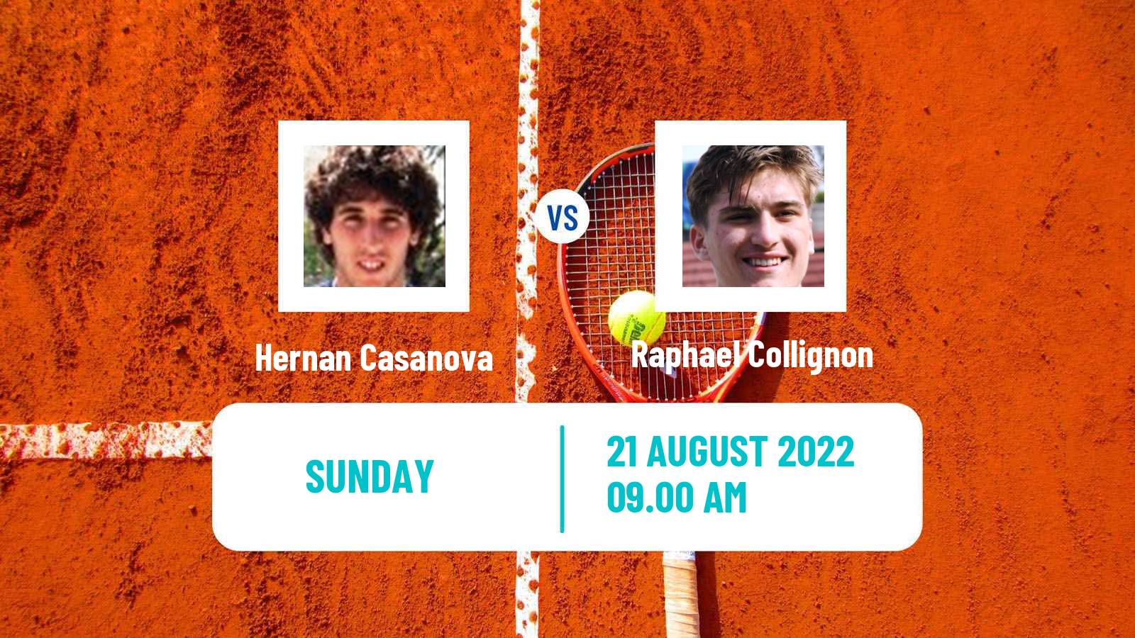 Tennis ITF Tournaments Hernan Casanova - Raphael Collignon