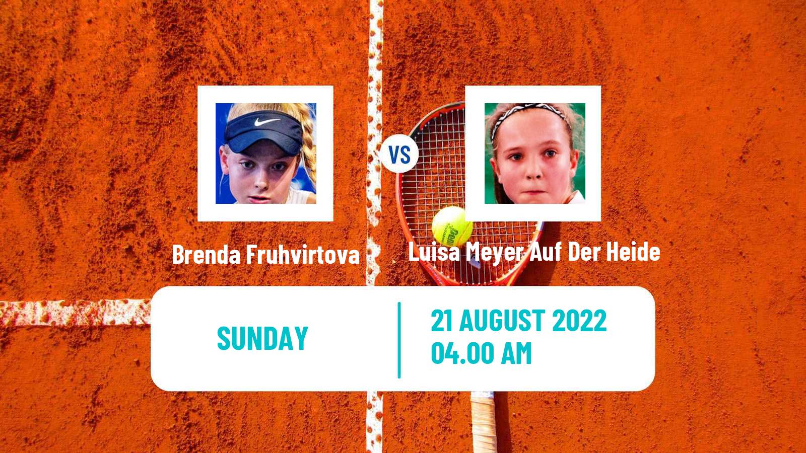 Tennis ITF Tournaments Brenda Fruhvirtova - Luisa Meyer Auf Der Heide