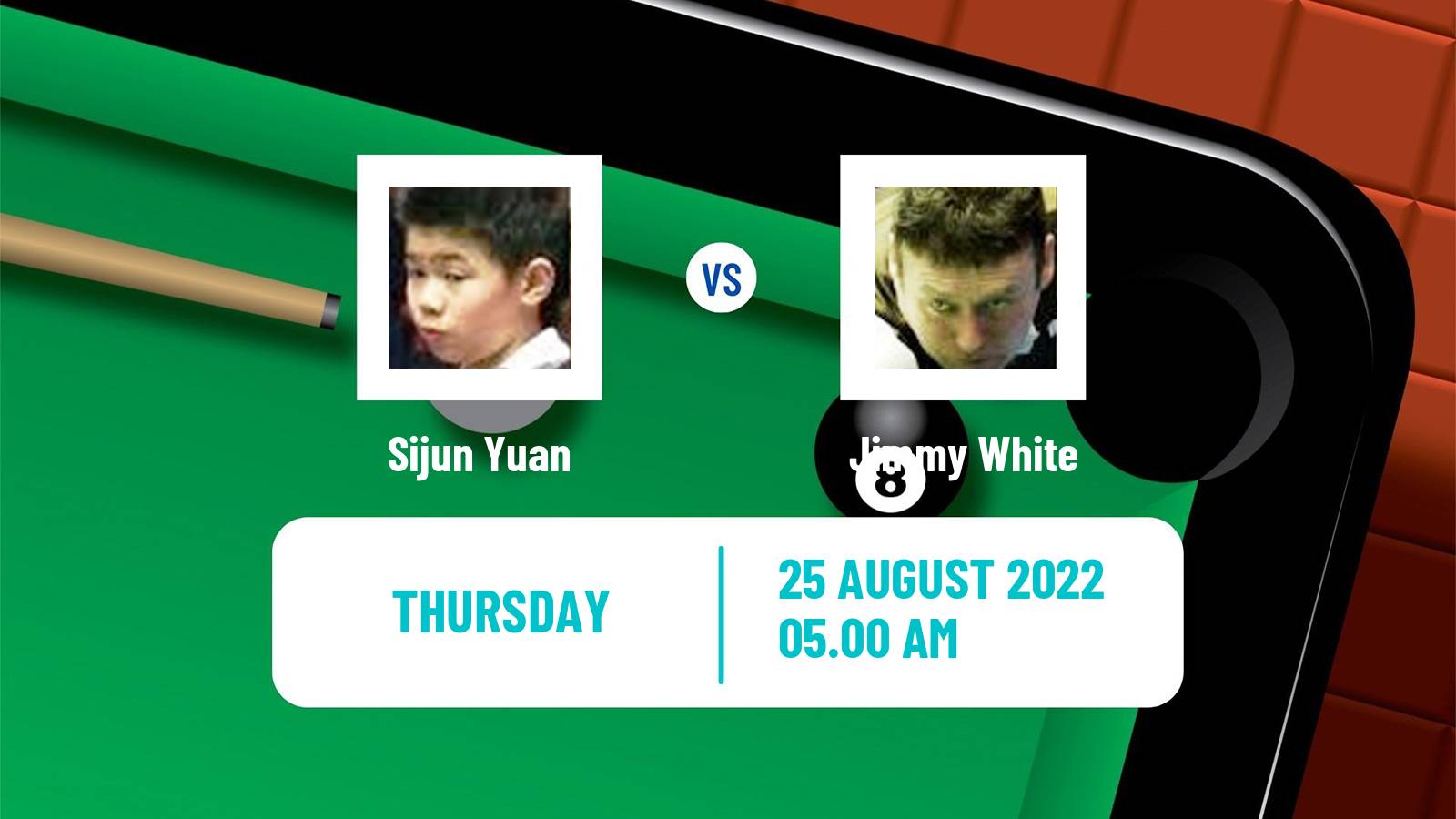 Snooker Snooker Sijun Yuan - Jimmy White