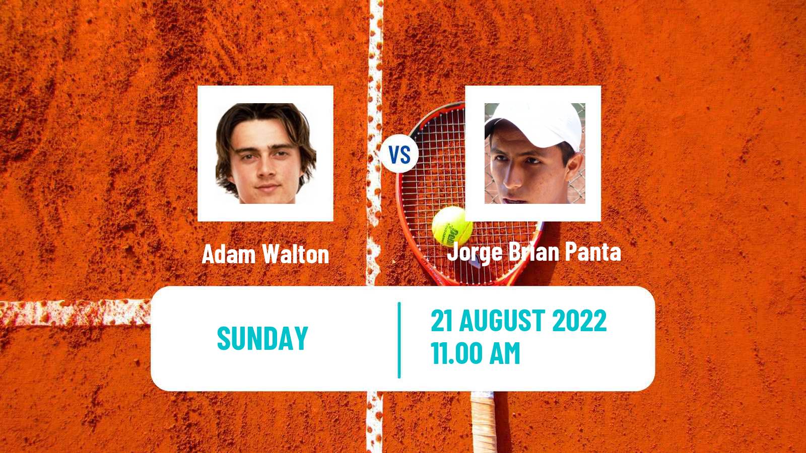 Tennis ITF Tournaments Adam Walton - Jorge Brian Panta