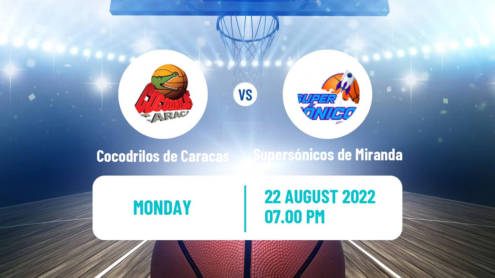 Basketball Venezuelan Superliga Basketball Cocodrilos de Caracas - Supersónicos de Miranda