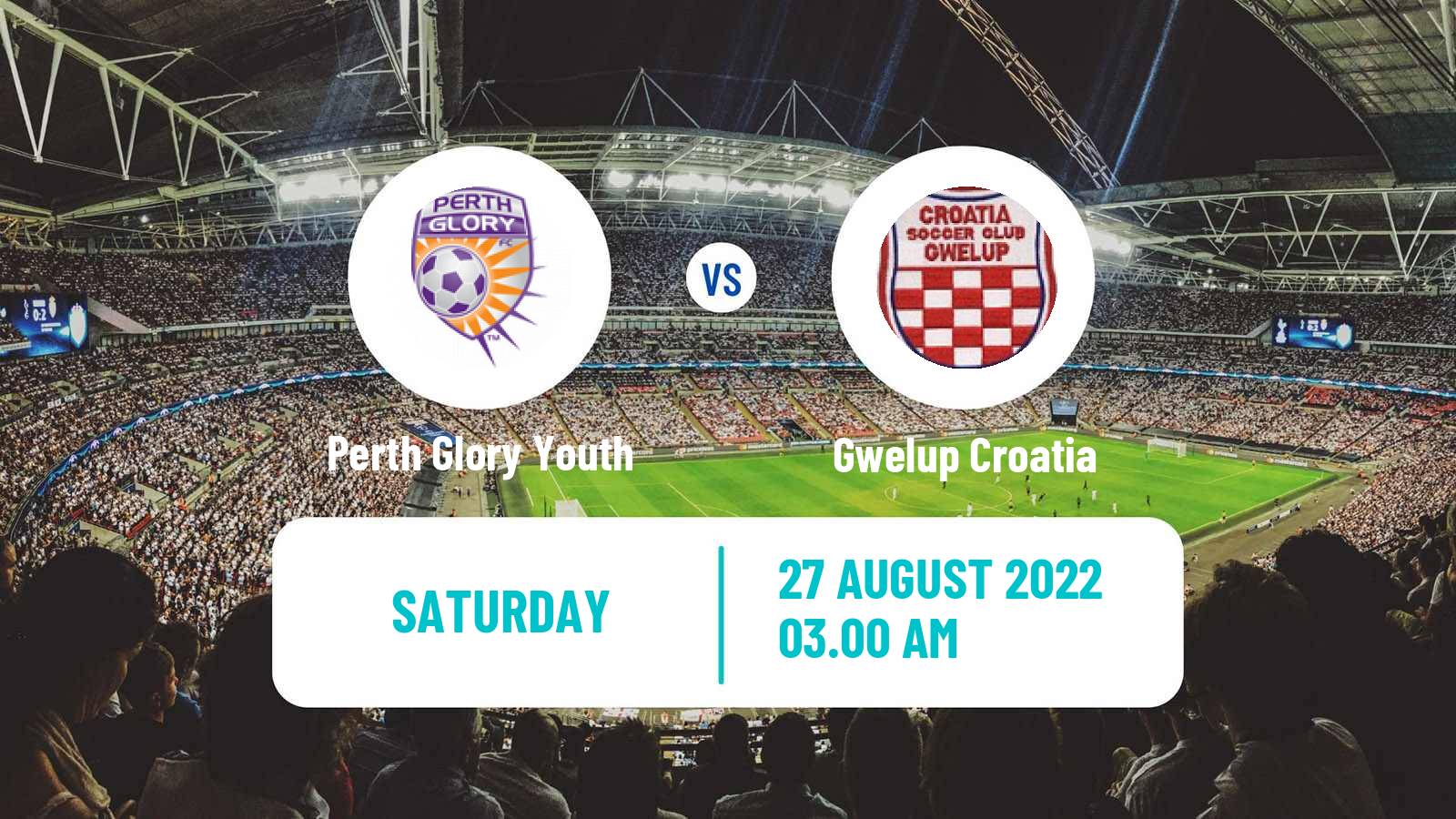Soccer Australian NPL Western Australia Perth Glory Youth - Gwelup Croatia