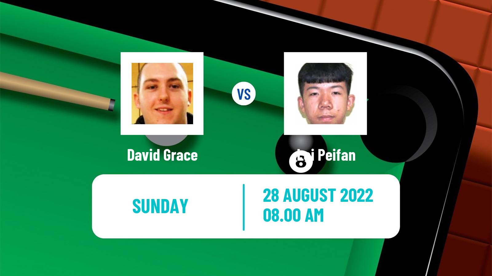 Snooker Snooker David Grace - Lei Peifan