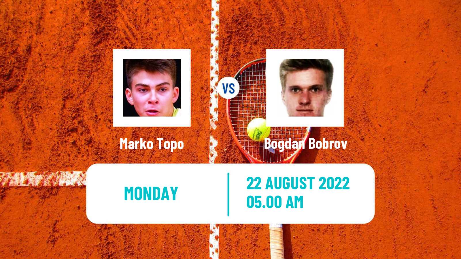 Tennis ATP Challenger Marko Topo - Bogdan Bobrov