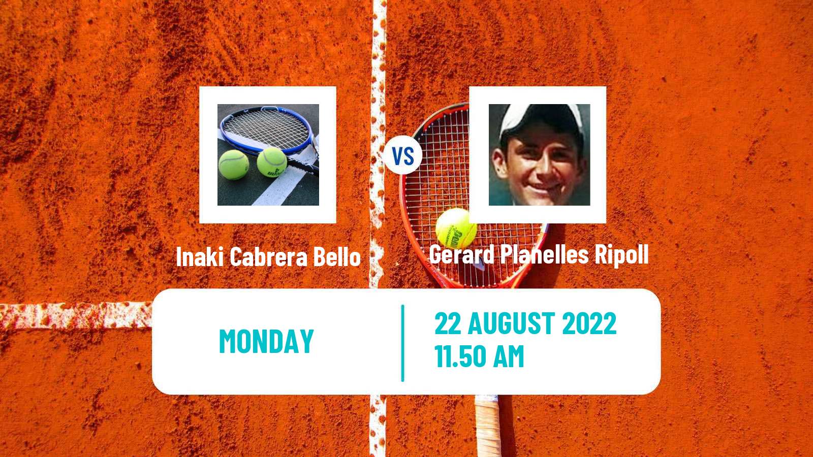Tennis ITF Tournaments Inaki Cabrera Bello - Gerard Planelles Ripoll
