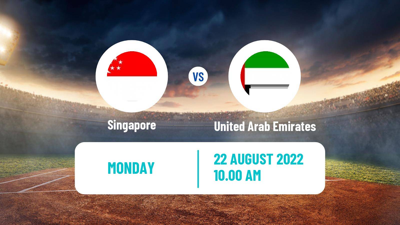 Cricket Asia Cup T20 Singapore - United Arab Emirates