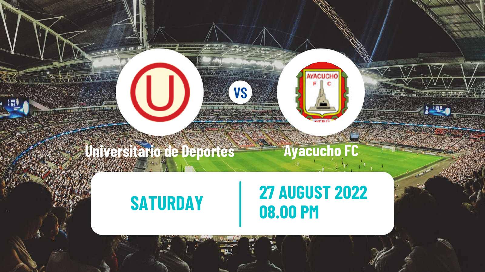 Soccer Peruvian Liga 1 Universitario de Deportes - Ayacucho