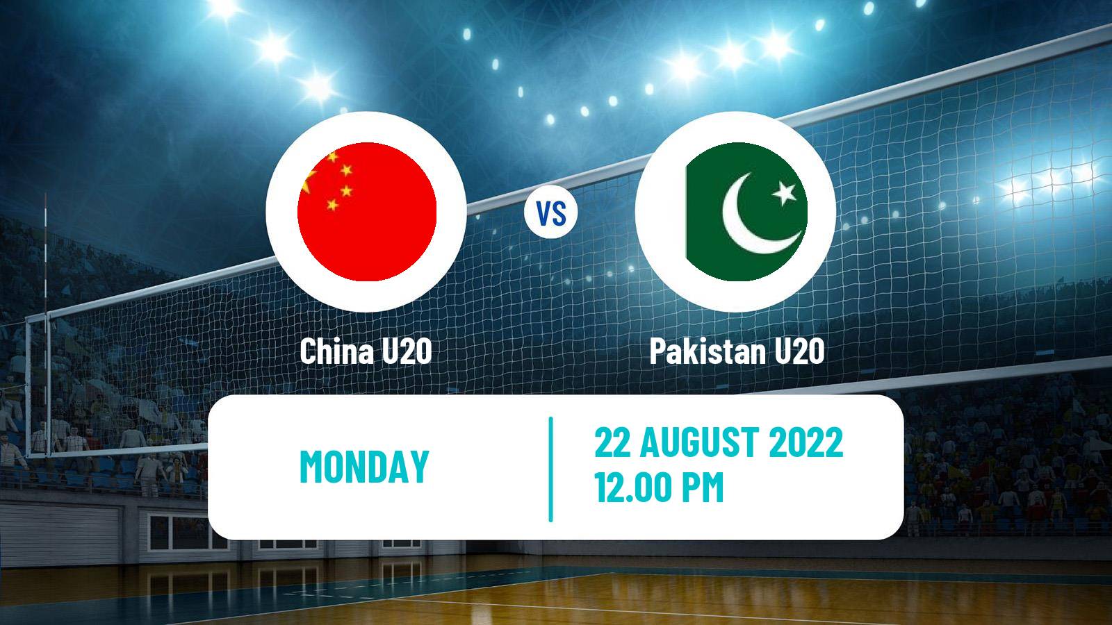 Volleyball Asian Championship U20 Volleyball China U20 - Pakistan U20