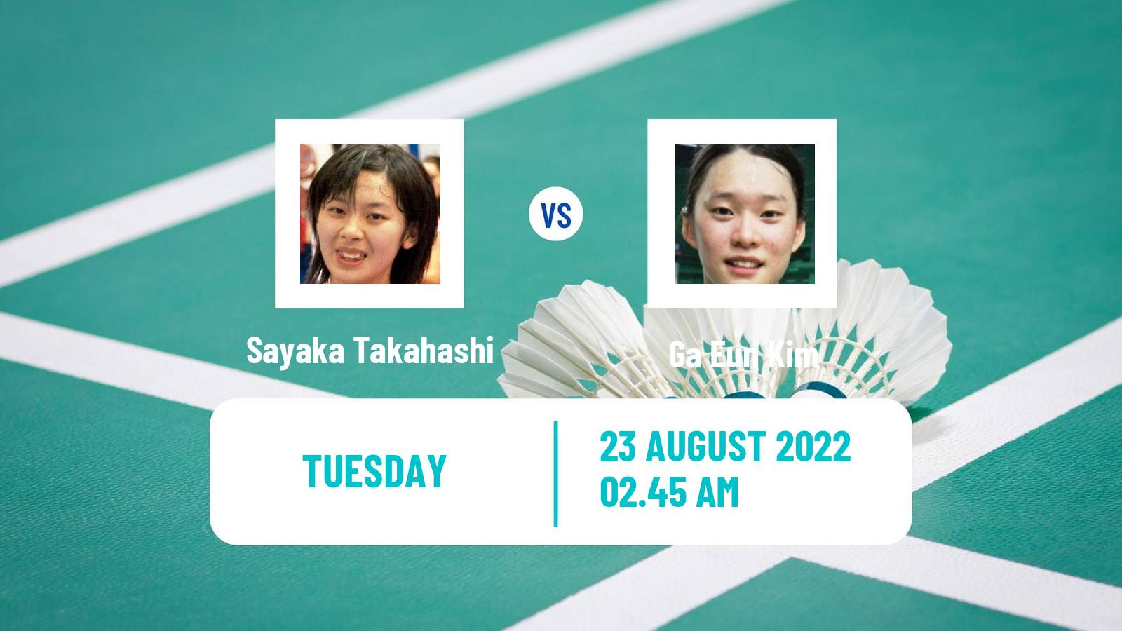 Badminton Badminton Sayaka Takahashi - Ga Eun Kim