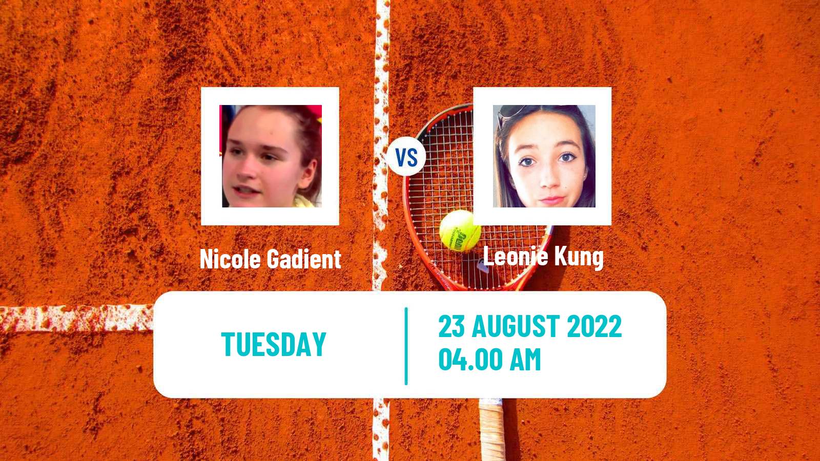 Tennis ITF Tournaments Nicole Gadient - Leonie Kung